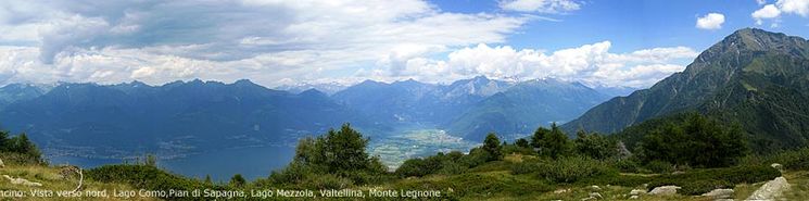 LEGNONE AND LEGNONCINO MOUNTAIS UP TO VILLADINA
